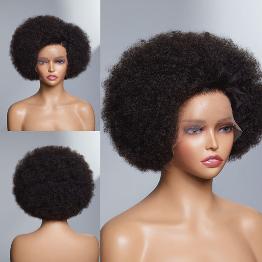 For The Love of Afro 13x4 Frontal Jerry Curl Wig 10”