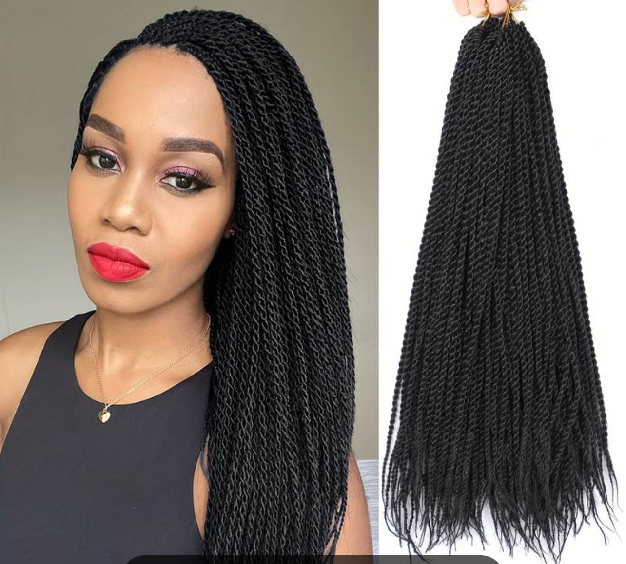 Senegalese twists crochet (double Trouble)