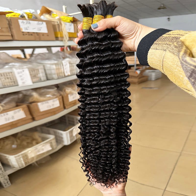 Raw human hair bulk