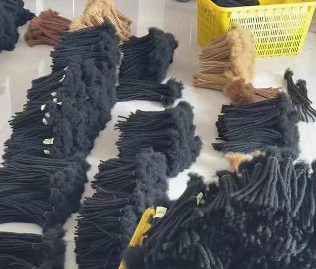 Human hair locs