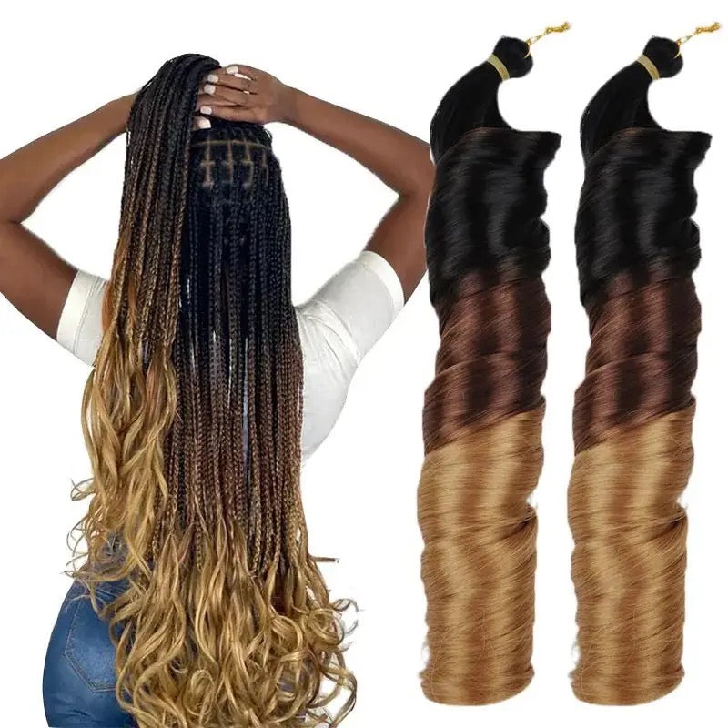 French curls Bouncy Braid Extensions