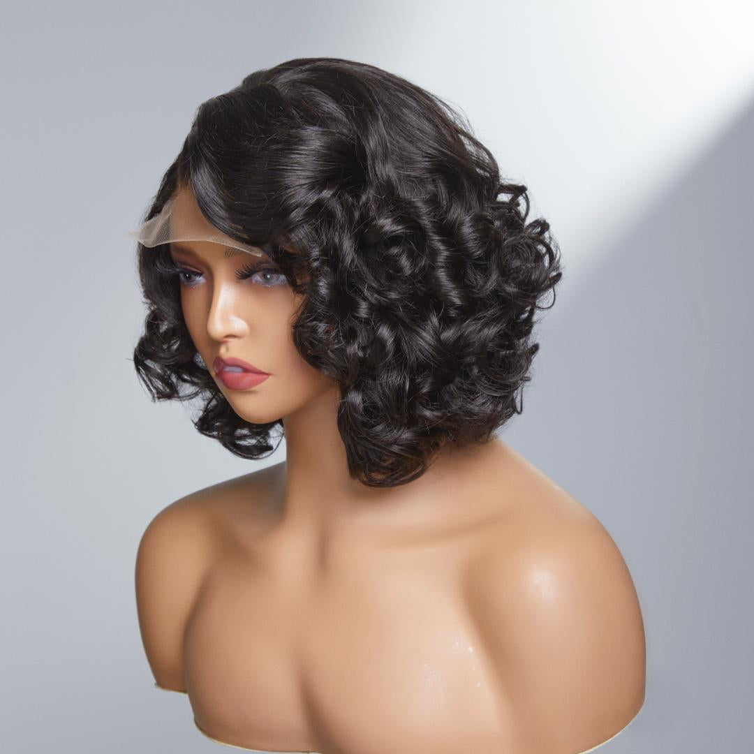 4x4 Closure Magic Curl Wig 12”