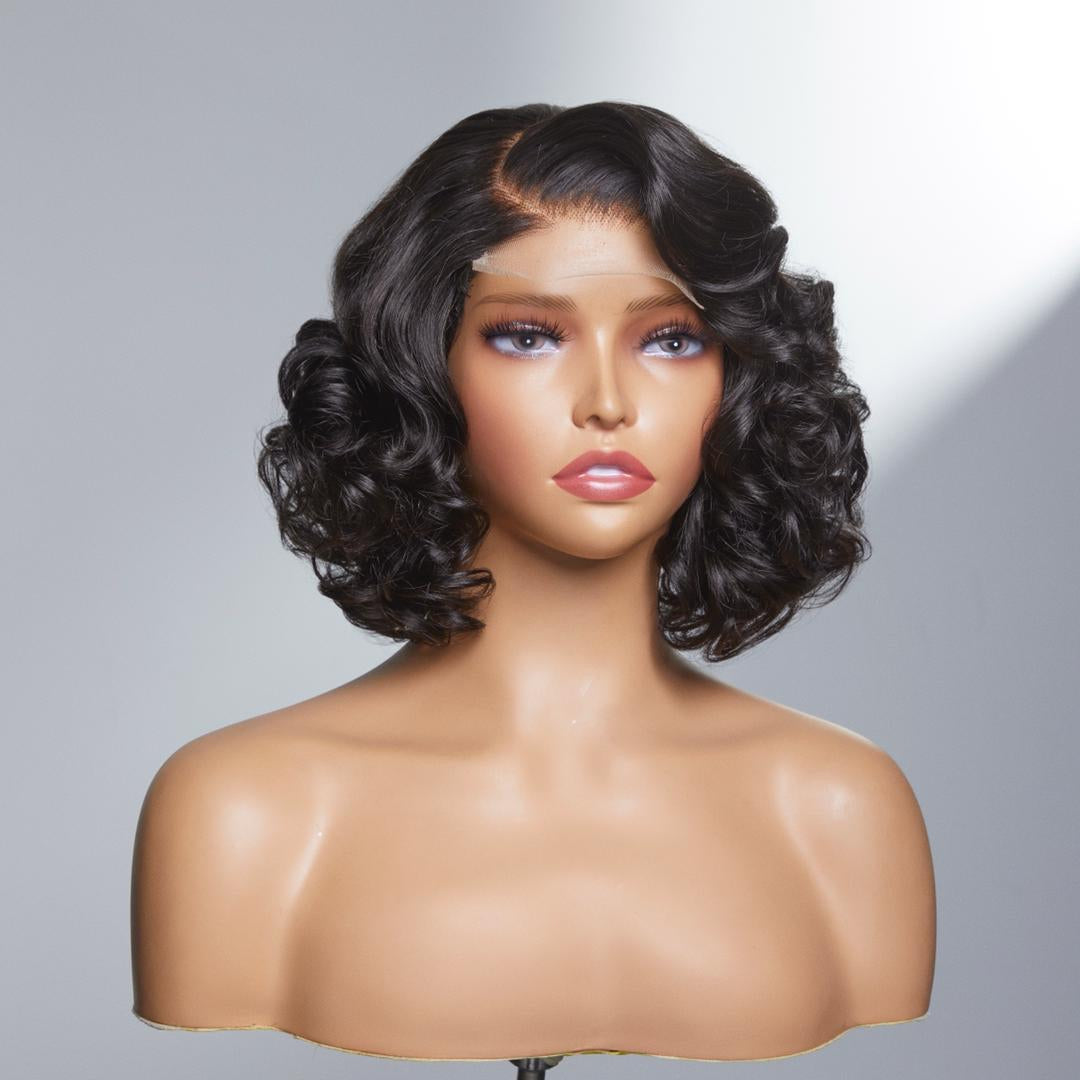 4x4 Closure Magic Curl Wig 12”