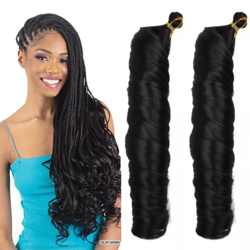 French curls Bouncy Braid Extensions