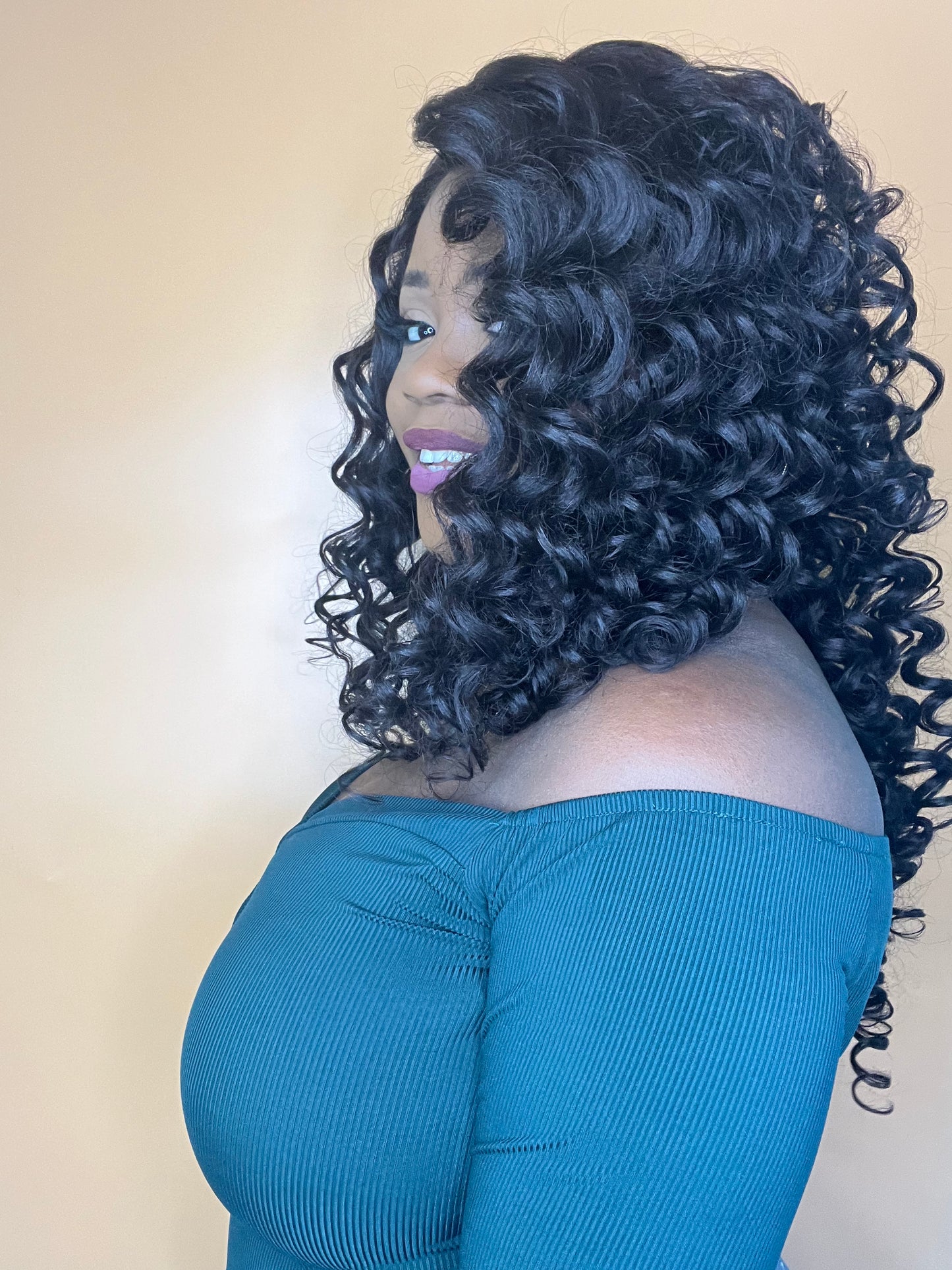 Frontal Deep wave wig