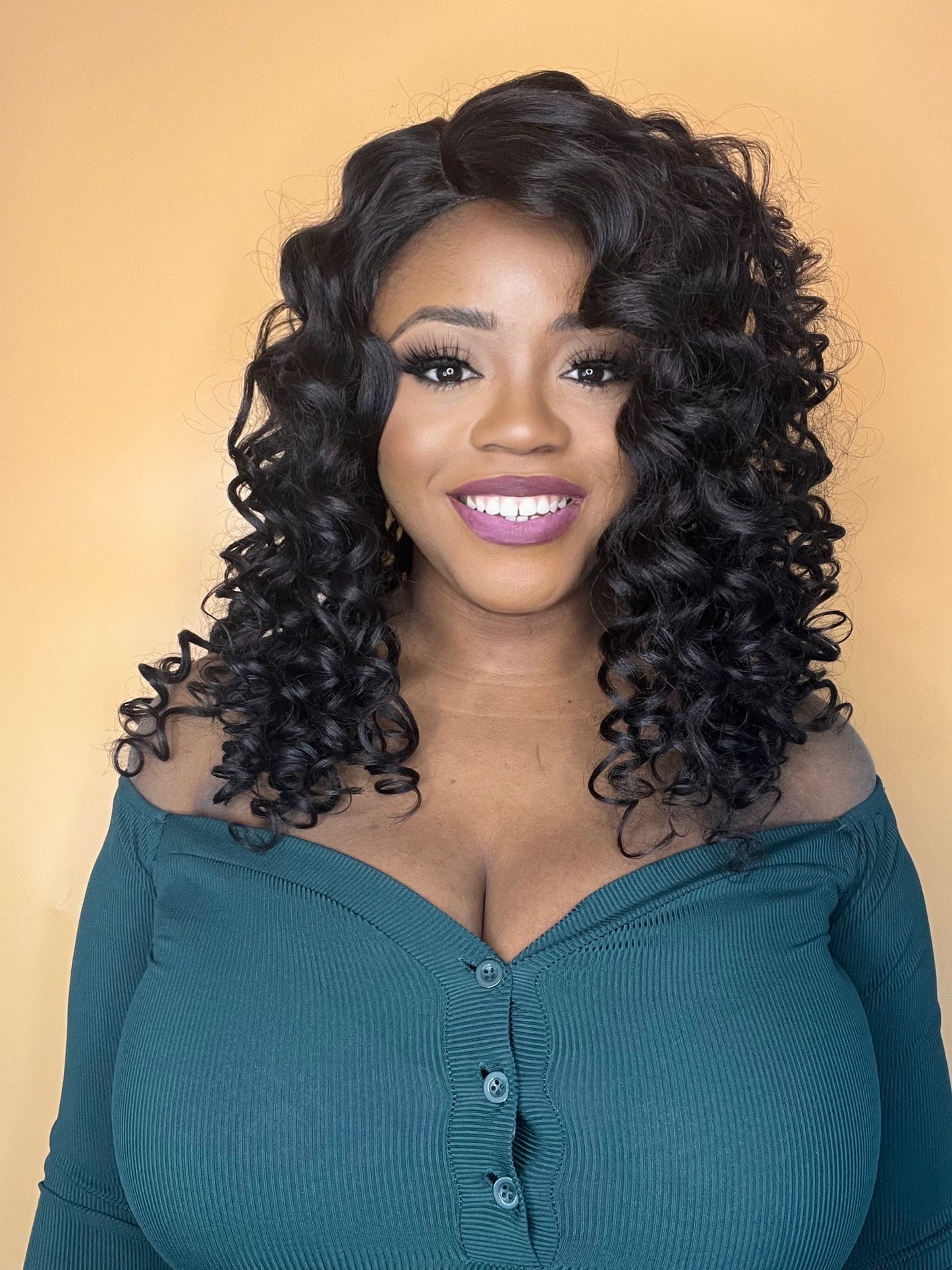 Frontal Deep wave wig